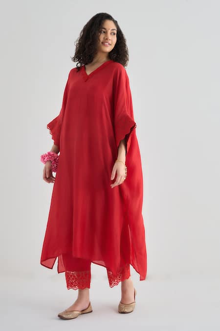 RAAS LIFE Cotton Silk Kaftan Kurta 