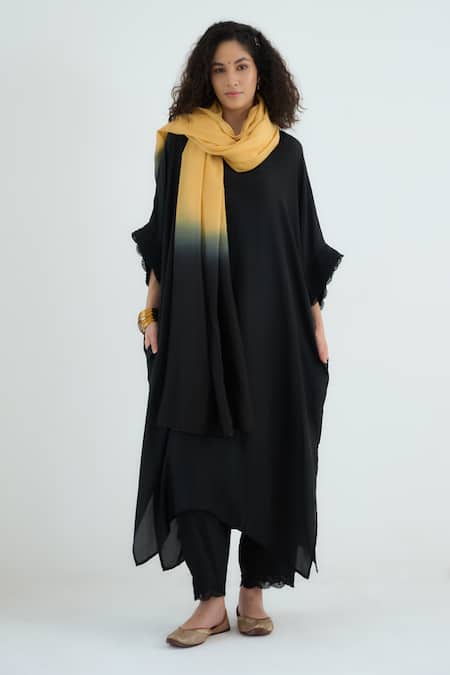RAAS LIFE Angela Kaftan Set With Ombre Dupatta 