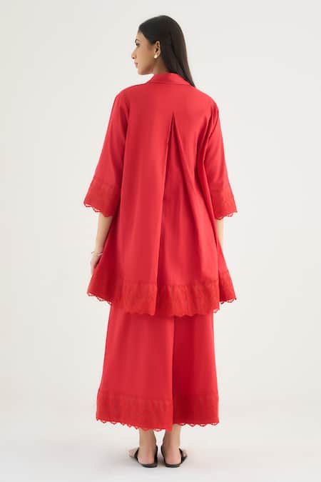 RAAS LIFE Bluebell Lace Work Tunic & Pant Set 