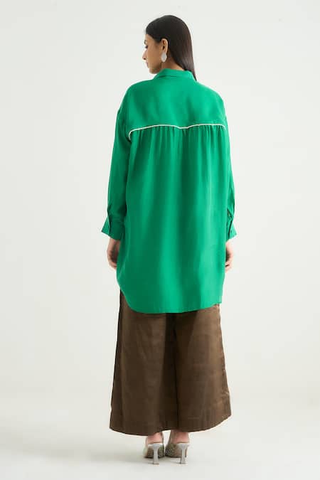 RAAS LIFE Daffodil Cotton Silk Tunic Pant Set 