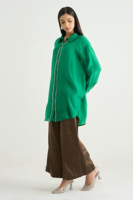 RAAS LIFE Daffodil Cotton Silk Tunic Pant Set 