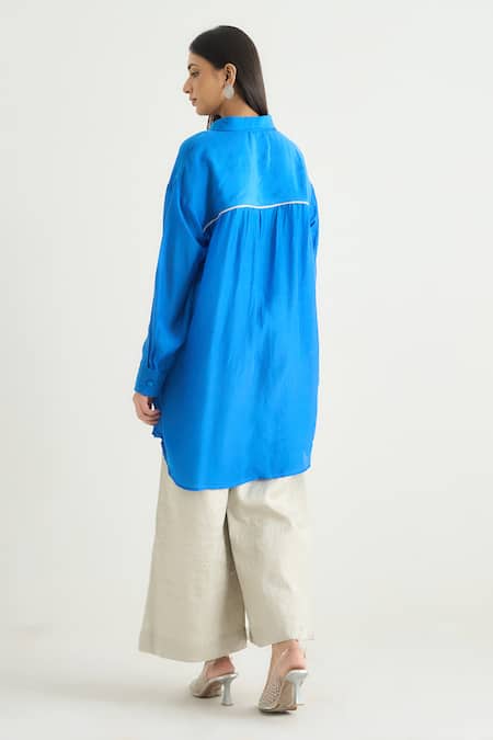 RAAS LIFE Daffodil Cotton Silk Tunic & Pant Set 