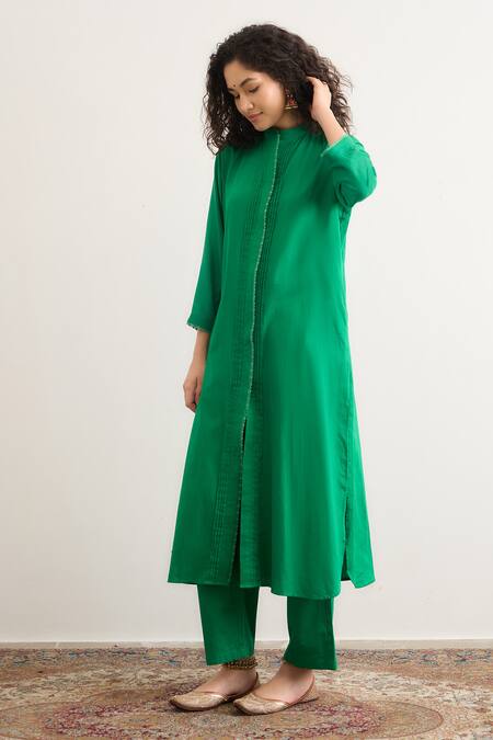 RAAS LIFE Gloria Pleated Panelled Kurta 