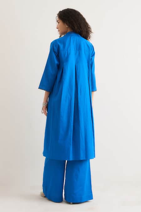 RAAS LIFE Passion Flower Notched Collar Jacket Pant Set 