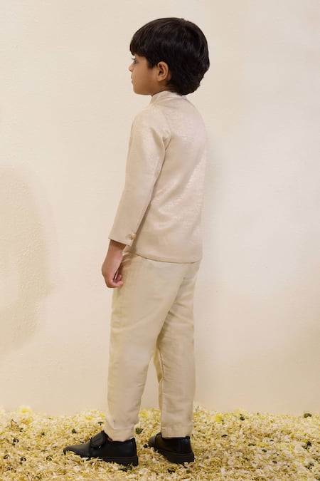 Neha Gursahani Shimmer Sherwani & Pant Set For Boys 