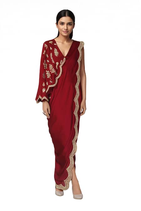 Limerick By Abirr N' Nanki Pre-Draped Saree Dress
