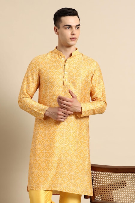 Sayisha Yellow Geometric Printed Kurta  