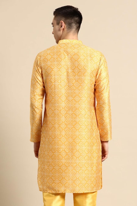 Sayisha Yellow Geometric Printed Kurta  