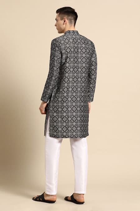 Sayisha Black Geometric Printed Kurta  