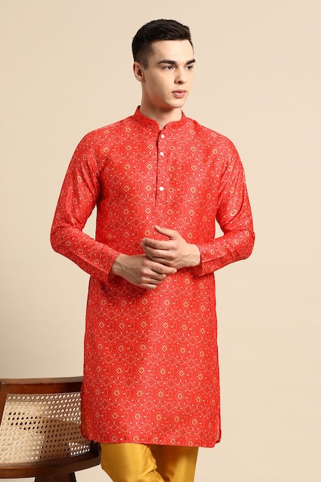 Sayisha Red Printed Kurta  