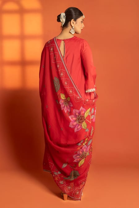 Tanu Malhotra Embroidered Anarkali Set 