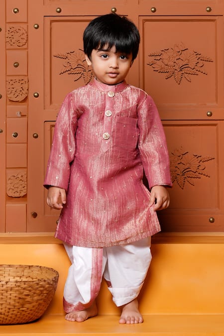 Kirti Agarwal - Pret N Couture Shimmery Sequin Embroidered Kurta & Dhoti Pant Set 