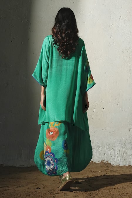 Basil Leaf Textured Kurta & Pant Set 