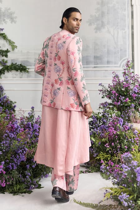 Mahima Mahajan Anas Quilted Hand Embroidered Blazer Kurta Set 