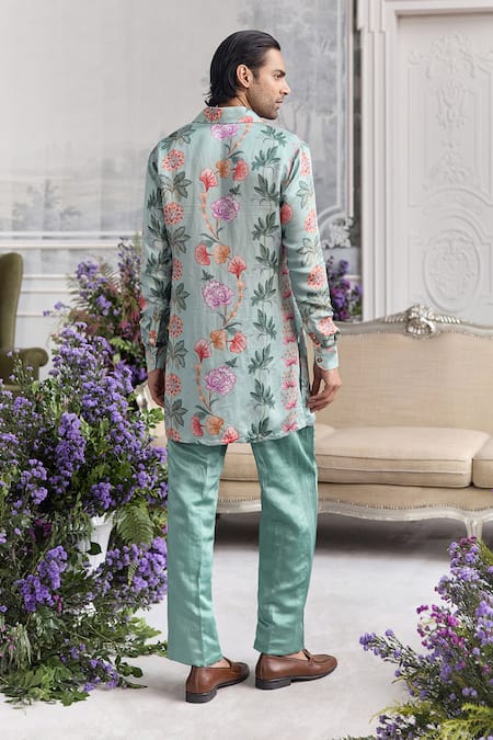 Mahima Mahajan Said Fanah Print Short Kurta & Trouser Set 