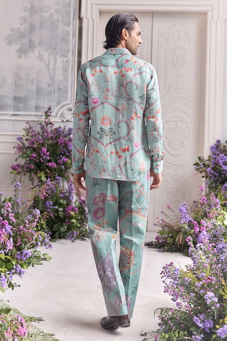 Mahima Mahajan Nizar Fanah Print Shirt & Trouser Set 