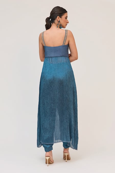 Ruchi Marodia Lotus Bloom Embroidered Kurta & Salwar Set 