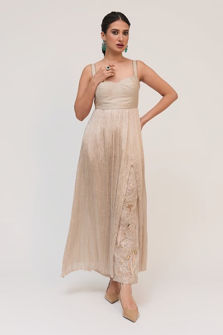 Ruchi Marodia Lotus Corset Inspired Kurta & Embroidered Pant Set 