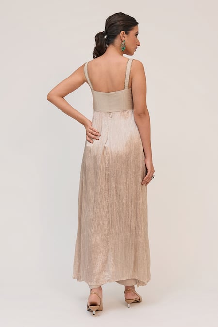 Ruchi Marodia Lotus Corset Inspired Kurta & Embroidered Pant Set 