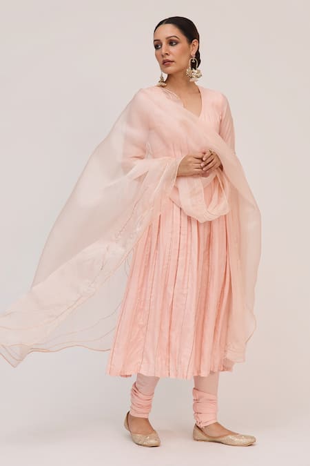 Ruchi Marodia Tree Trunk Embroidered Anarkali Set 