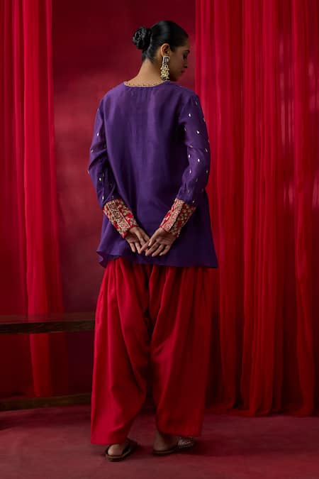 Shikha Mehta Pranaya Embroidered Top With Salwar 