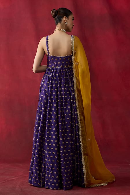 Shikha Mehta Eshani Embroidered Anarkali Set 