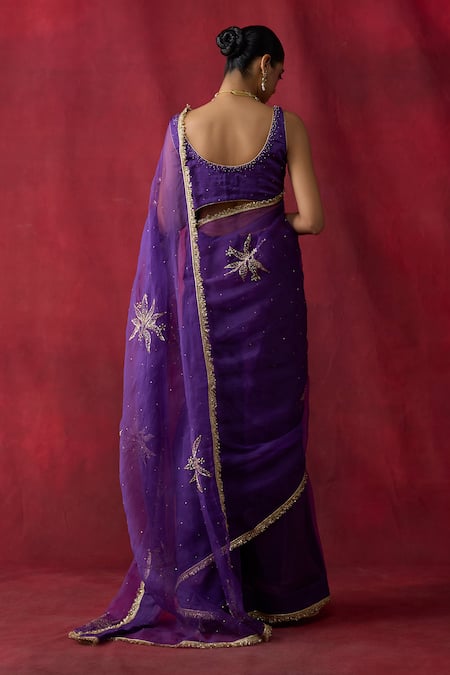 Shikha Mehta Reha Silk Chanderi Saree With Blouse 