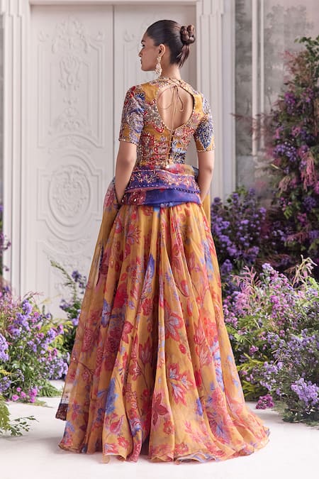 Mahima Mahajan Liba Floral Print Anarkali Set 