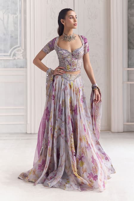 Mahima Mahajan Sabah Floral Printed Lehenga Set 