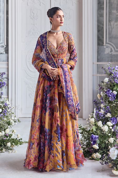 Mahima Mahajan Avaia Floral Printed Anarkali & Dupatta Set 