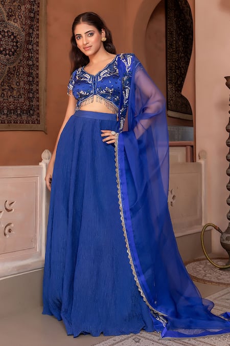 Nidhi Kejriwal Embroidered Blouse & Lehenga Set 