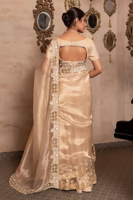 Nidhi Kejriwal Embroidered Saree With Blouse 