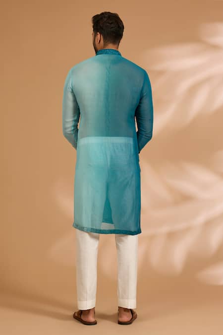 Rabani & Rakha Ombre Thread Embroidered Kurta & Pant Set 