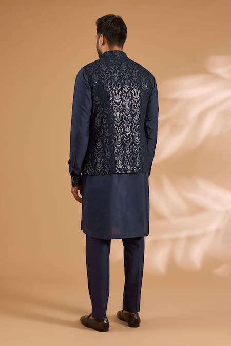 Rabani & Rakha Georgette Sequin Jaal Bundi 