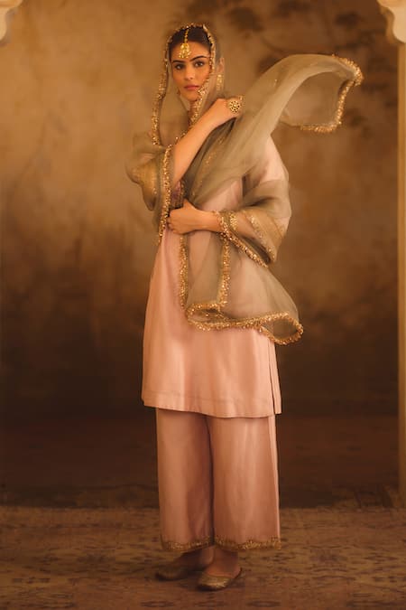 AFRIYA Chanderi Silk Kurta Set 