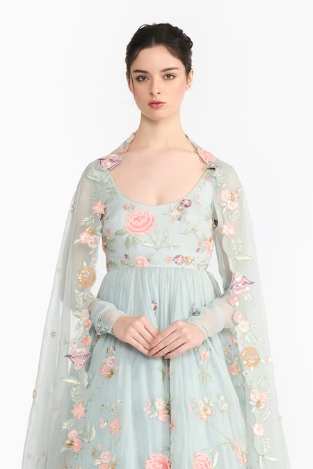 Gauri & Nainika Prima Vera Floral Print Anarkali Set 