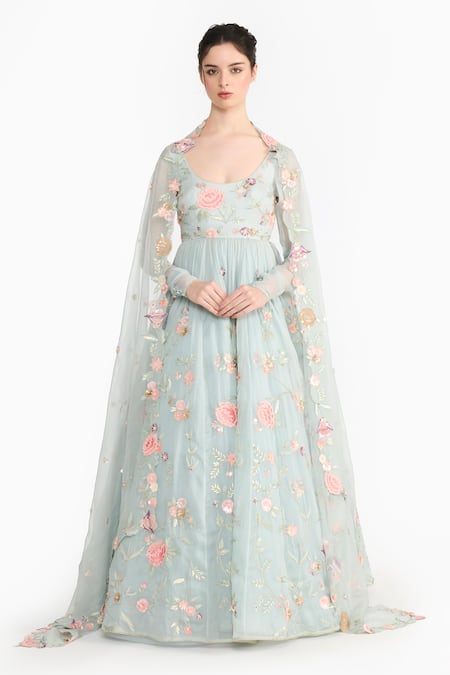 Gauri & Nainika Prima Vera Floral Print Anarkali Set 