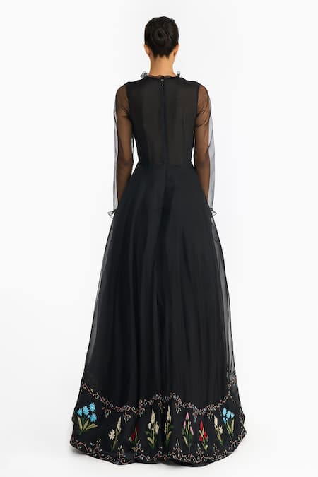 Gauri & Nainika Lattice Embroidered Gown 