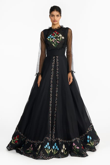 Gauri & Nainika Lattice Embroidered Gown 