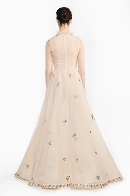 Gauri & Nainika French Embroidered Angrakha 