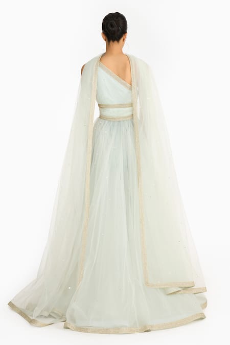 Gauri & Nainika Gaia One Shoulder Anarkali With Churidar 