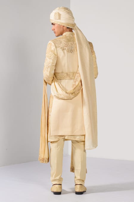 Kalpana Naik Blossom Floral Elegance Sherwani Set 