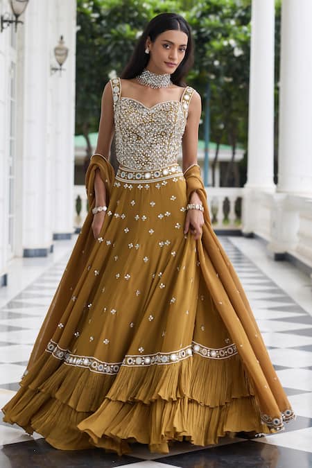 Seema Thukral Nidhi Embellished Blouse Lehenga Set 