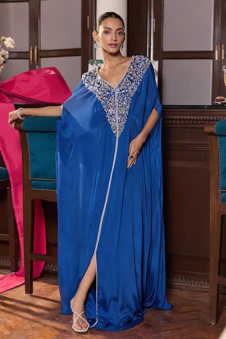 Seema Thukral Kinaya Embellished Draped Kaftan 