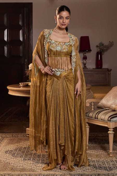 Seema Thukral Navya Embellished Cape Skirt Set 