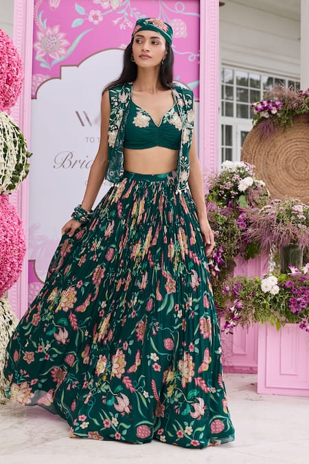 Seema Thukral Sabha Embellished Jacket Lehenga Set 