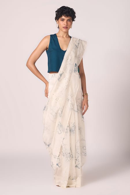 The Summer House Altair Solid Crop Blouse