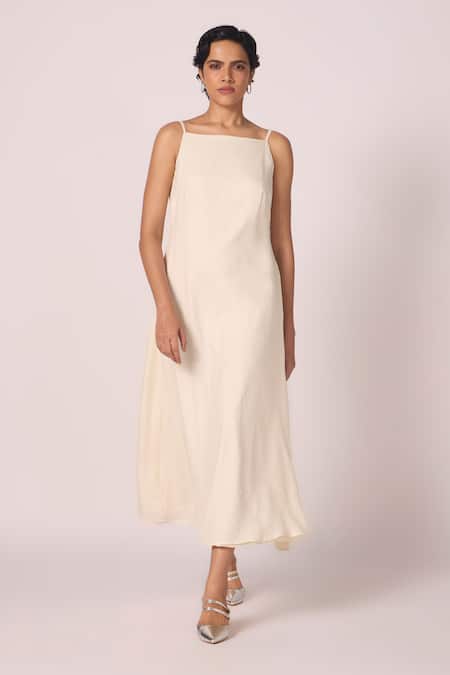 The Summer House Spica Off White Slip Dress 