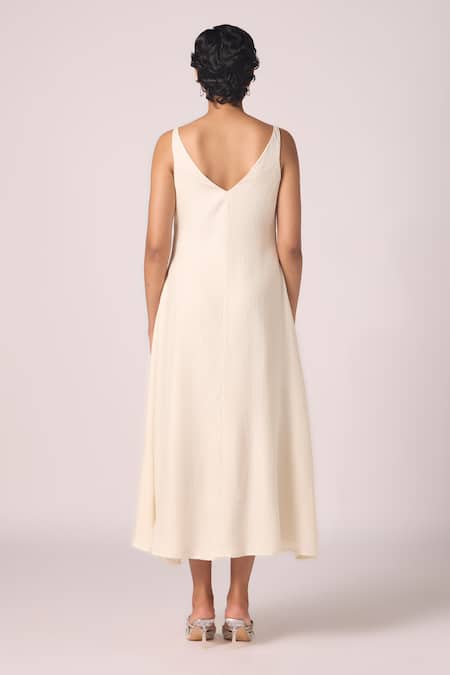The Summer House Spica Off White Slip Dress 