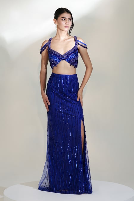 Libas Cafe by Nidhi & Ashish Vogue Embroidered Fishcut Lehenga With Blouse